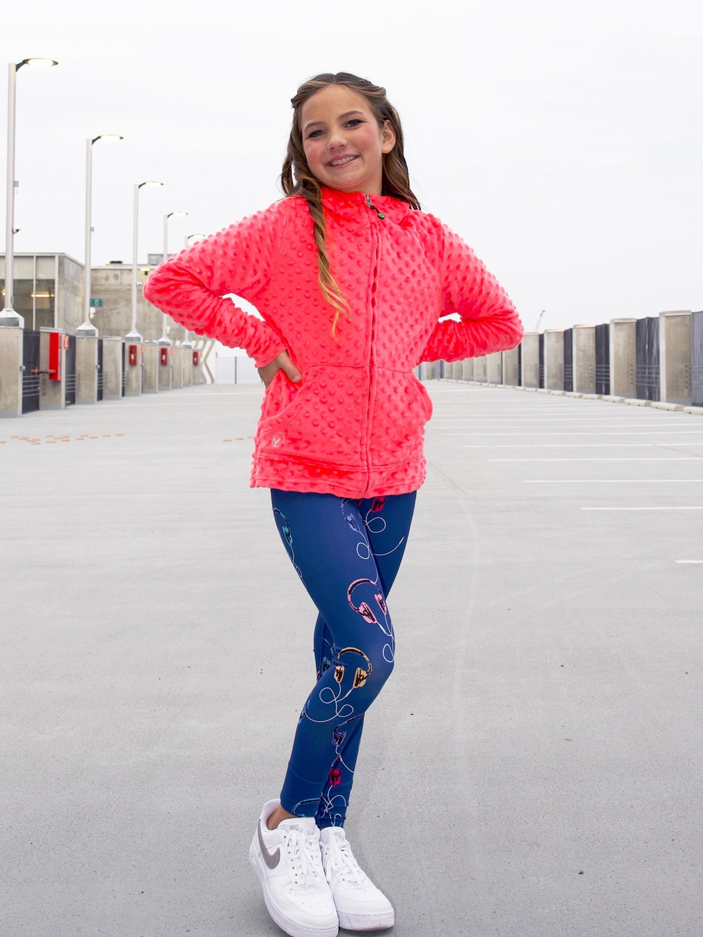 Girls Hoodie | Sugar Coral | Limeapple