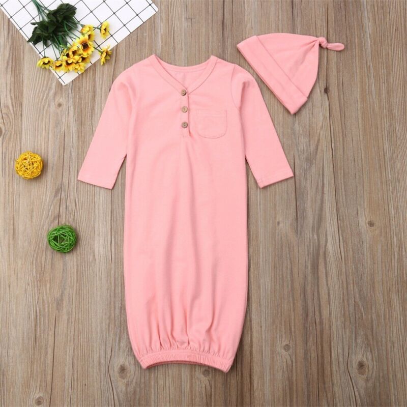 Newborn Boy Baby Girl Cotton Pajamas Swaddle Wrap