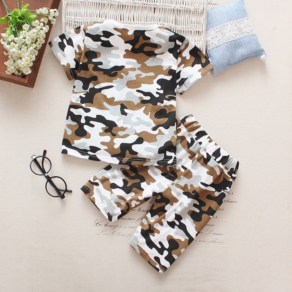 Summer Army Camouflage Baby Boy Girl Cotton Short