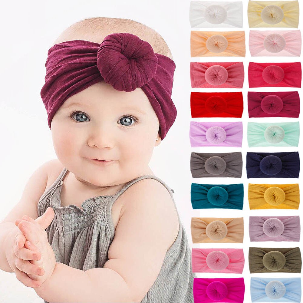 0 6Y Cute Headwear Infant Kids Girls Nylon Bow