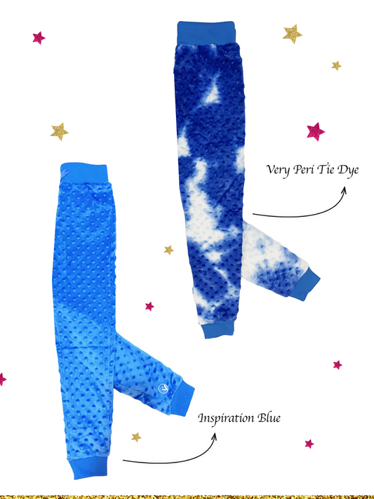 Girls Joggers - 2 Pack | Very Peri Tie Dye & Inspiration Blue |