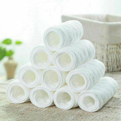 10Pcs/lot Baby Reusable Cloth Diapers Inserts 1