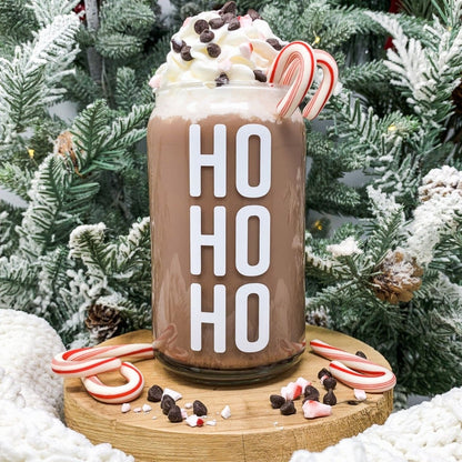 16 oz Beer Can Glass |  Ho Ho Ho