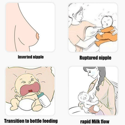 1PCS Breastfeeding Silicone Nipple Newborn Baby