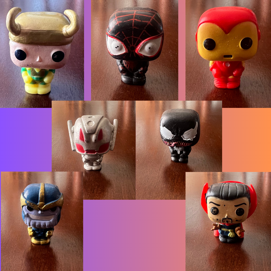7 Superhero Action Figures Set for Kids Cake Toppers Superhero Bros