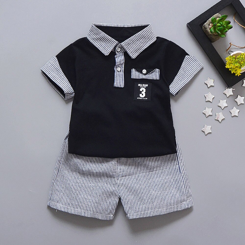 2 Pieces Sets Clothes Toddler Baby Boys Letter