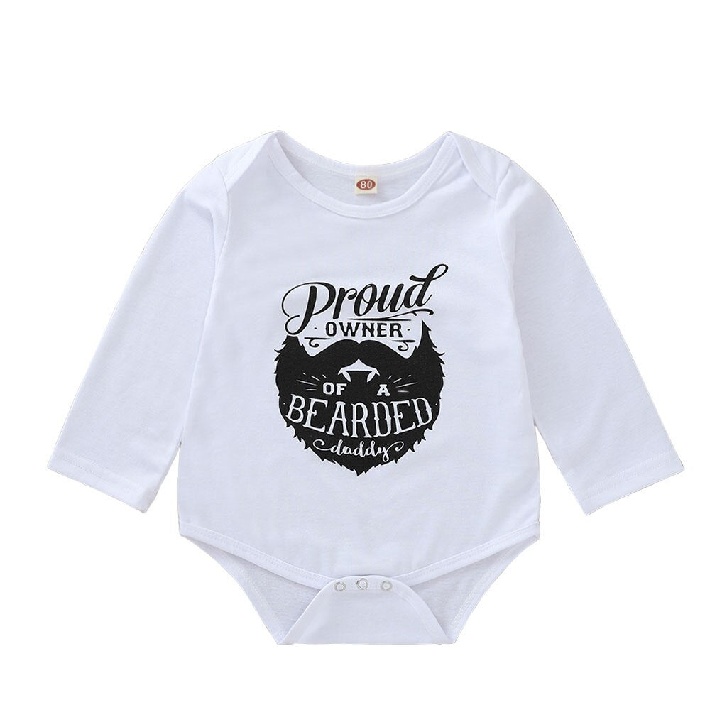 2019 Infant Baby Boys Girls Long Sleeve Letter