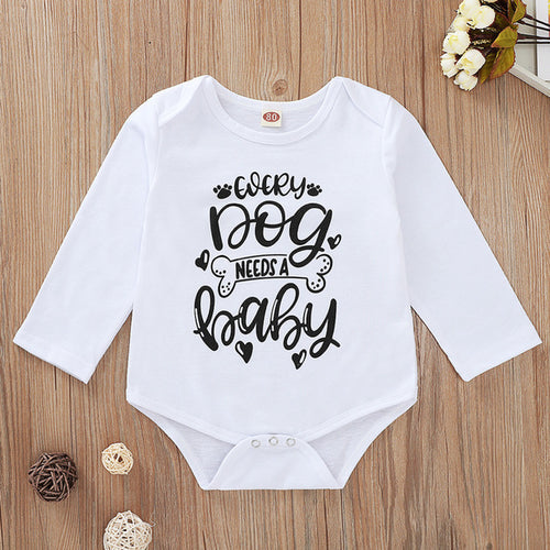 2019 Infant Baby Boys Girls Long Sleeve Letter