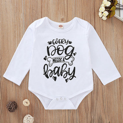 2019 Infant Baby Boys Girls Long Sleeve Letter