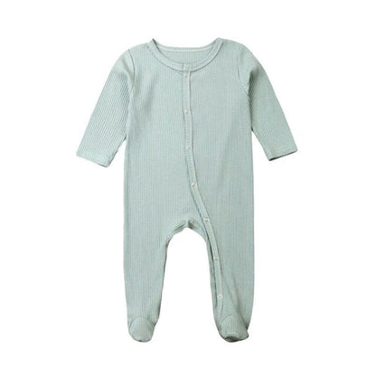 2019 New Baby Romper Girl Boy Autumn Solid Long
