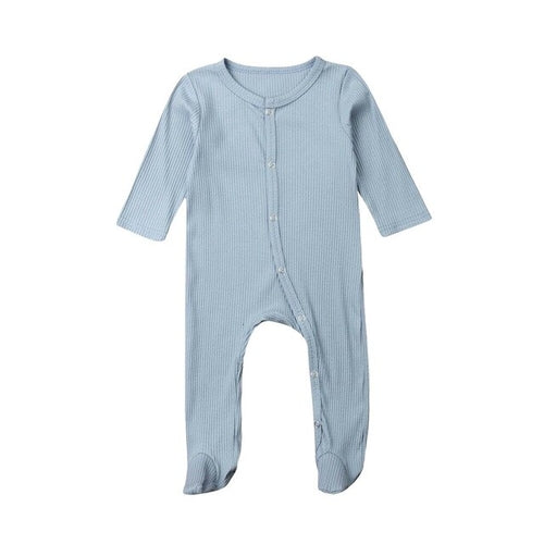2019 New Baby Romper Girl Boy Autumn Solid Long