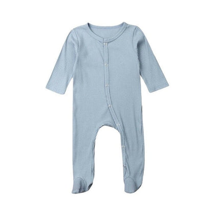2019 New Baby Romper Girl Boy Autumn Solid Long