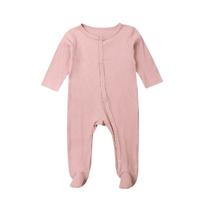2019 New Baby Romper Girl Boy Autumn Solid Long