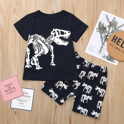 2019 new Toddler Baby Kids Boys Dinosaur Summer