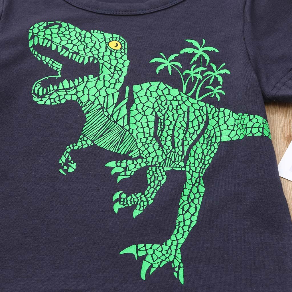 2019 new Toddler Baby Kids Boys Dinosaur Summer