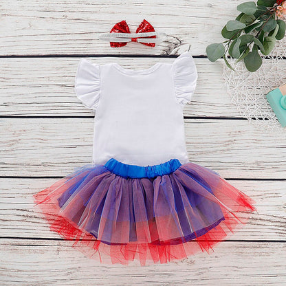 2PCS summer girl Toddler Kids Baby Girls Outfits