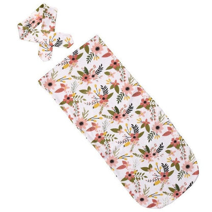 2Pcs/Set ! Newborn Fashion Baby Swaddle Blanket