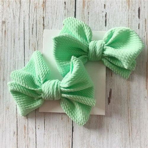 2Pcs/Sets Infant Kids Baby Girls Boys Solid Hair