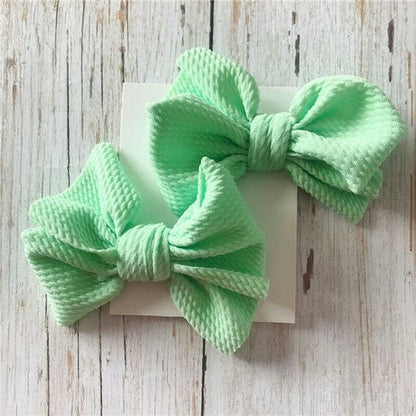 2Pcs/Sets Infant Kids Baby Girls Boys Solid Hair