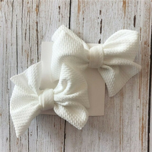 2Pcs/Sets Infant Kids Baby Girls Boys Solid Hair