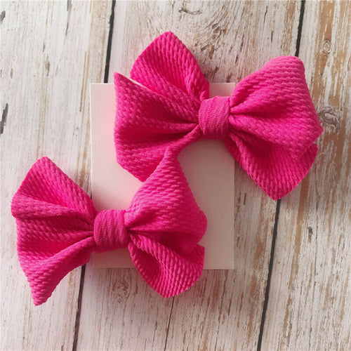 2Pcs/Sets Infant Kids Baby Girls Boys Solid Hair
