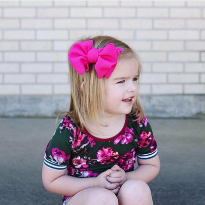2Pcs/Sets Infant Kids Baby Girls Boys Solid Hair