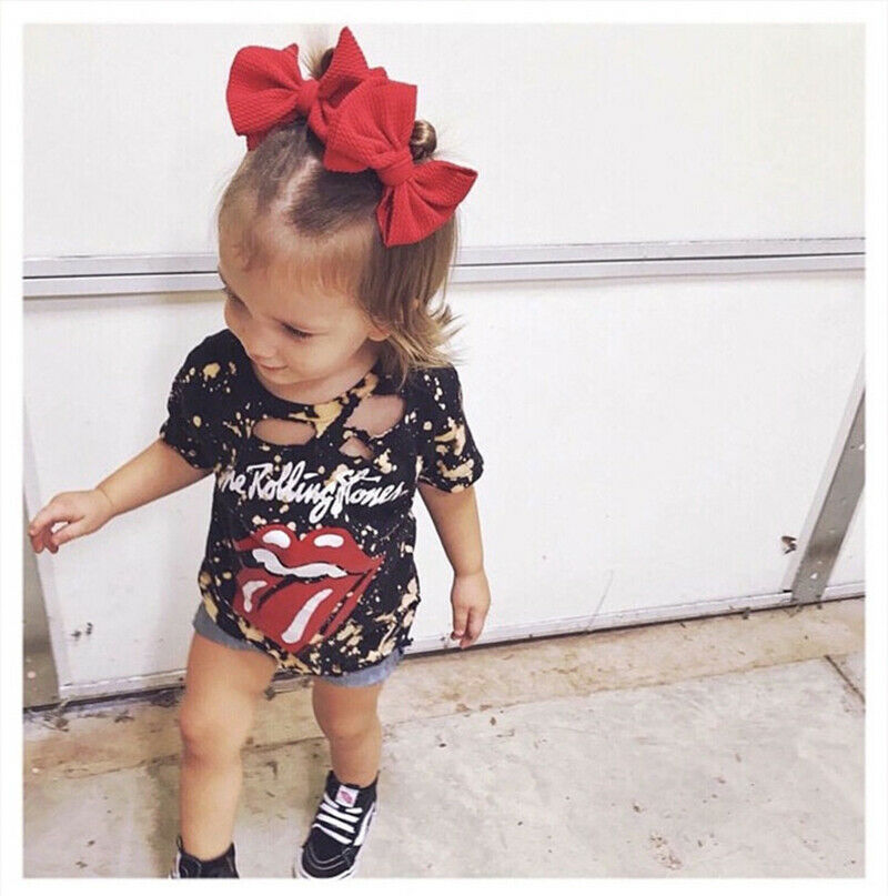 2Pcs/Sets Infant Kids Baby Girls Boys Solid Hair