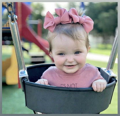 2Pcs/Sets Infant Kids Baby Girls Boys Solid Hair