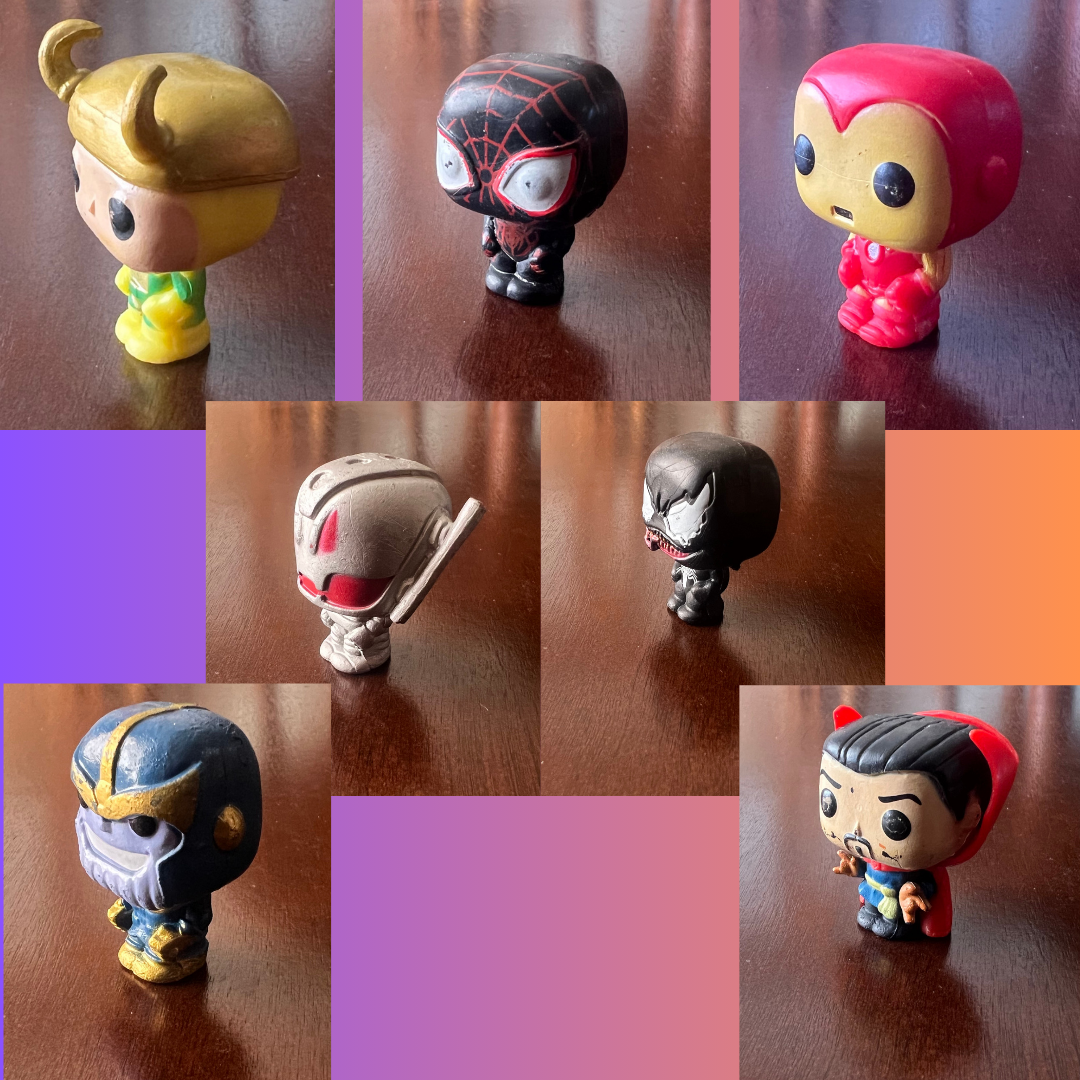 7 Superhero Action Figures Set for Kids Cake Toppers Superhero Bros