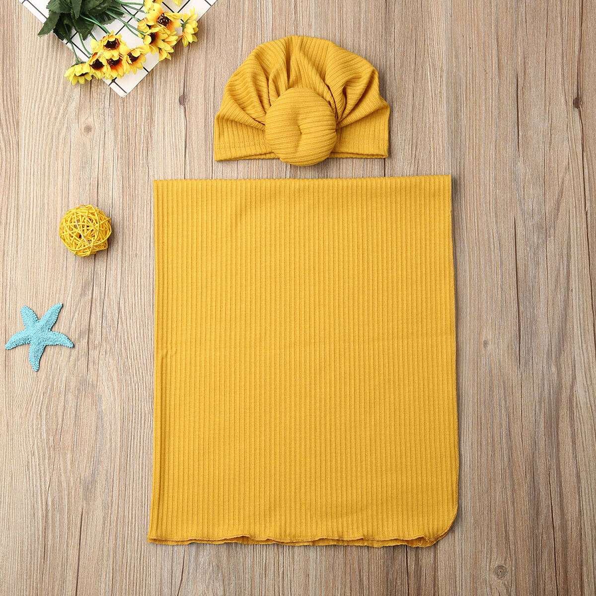 2pc Newborn Baby Boy Girls Blankets Cocoon Swaddle