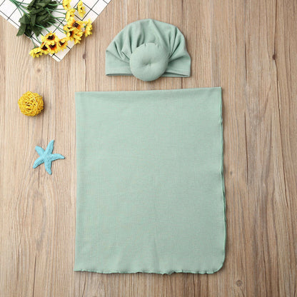 2pc Newborn Baby Boy Girls Blankets Cocoon Swaddle