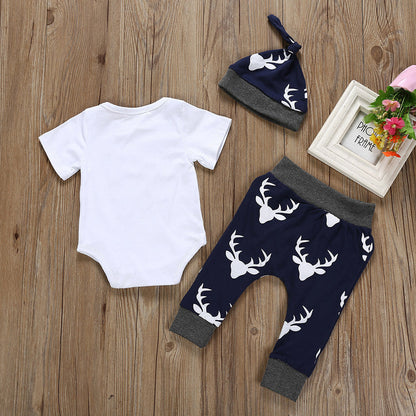 3PC Baby Boy Clothes Cotton Summer Clothes For