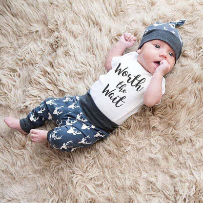 3PC Baby Boy Clothes Cotton Summer Clothes For