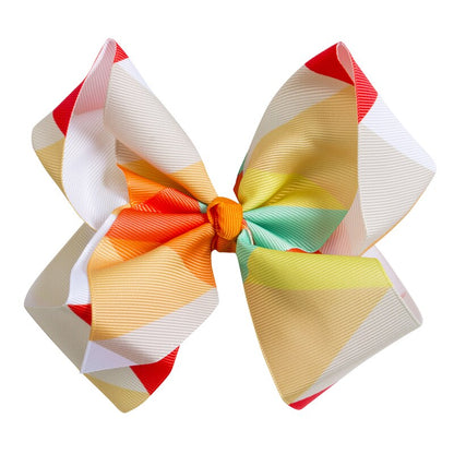 4Colors Ribbon Bows Clips Hairpin Girl's Hair Bows