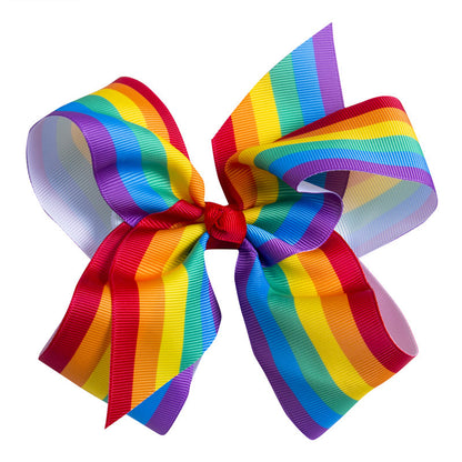 4Colors Ribbon Bows Clips Hairpin Girl's Hair Bows