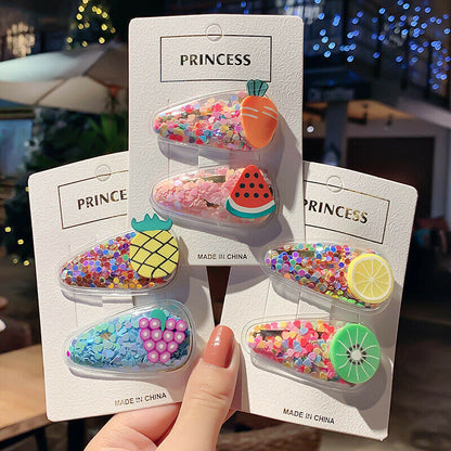 5Pcs/Sets Girls Women Hair Clips Snaps Hairpin