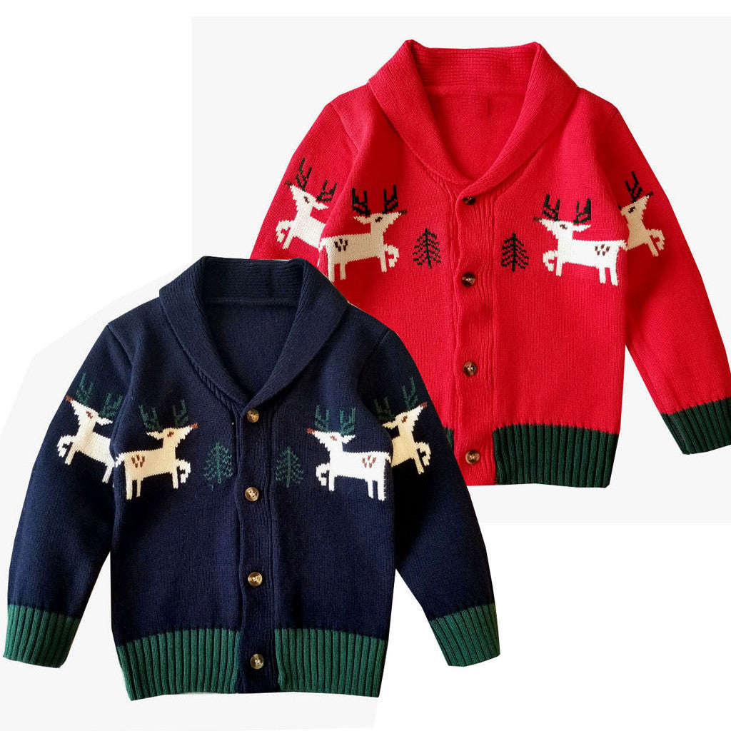 Autumn Winter Knitwear Christmas Baby Boy Girl