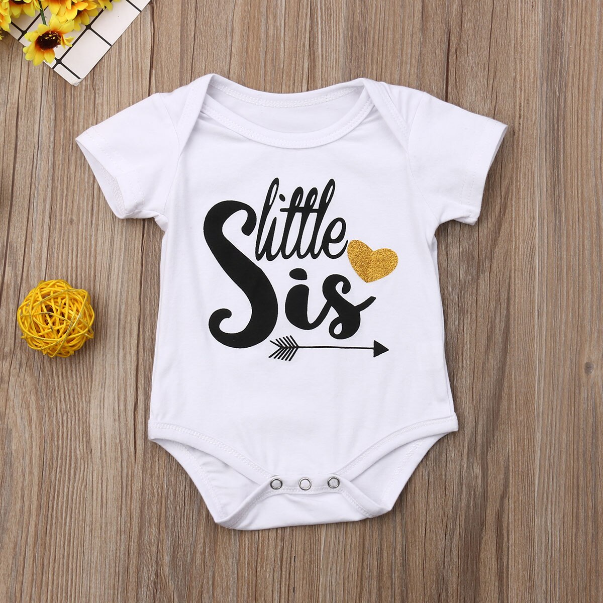 Big/Little Sister T Shirts Clothes Kids Girl Baby