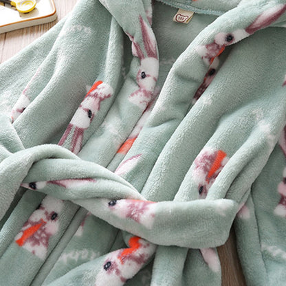 Boys Girls  long sleeved robe bathrobes home