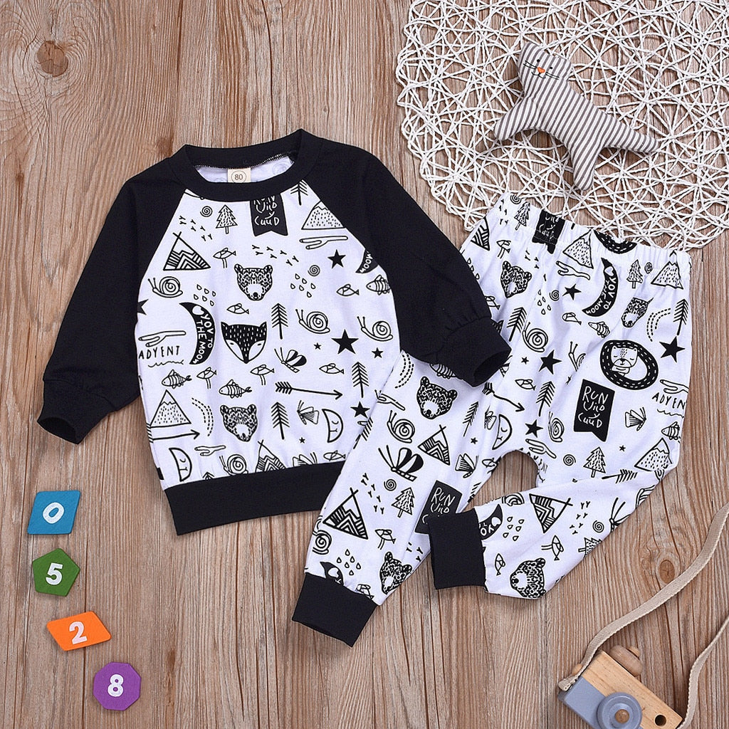 Cartoon Kids Baby Clothing Sets 2020 New Winter