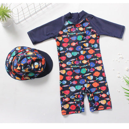 Children swimwear Kids Boys Girls Cartoon Fish