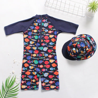 Children swimwear Kids Boys Girls Cartoon Fish