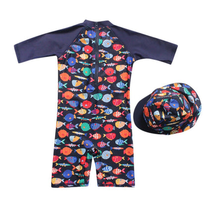 Children swimwear Kids Boys Girls Cartoon Fish