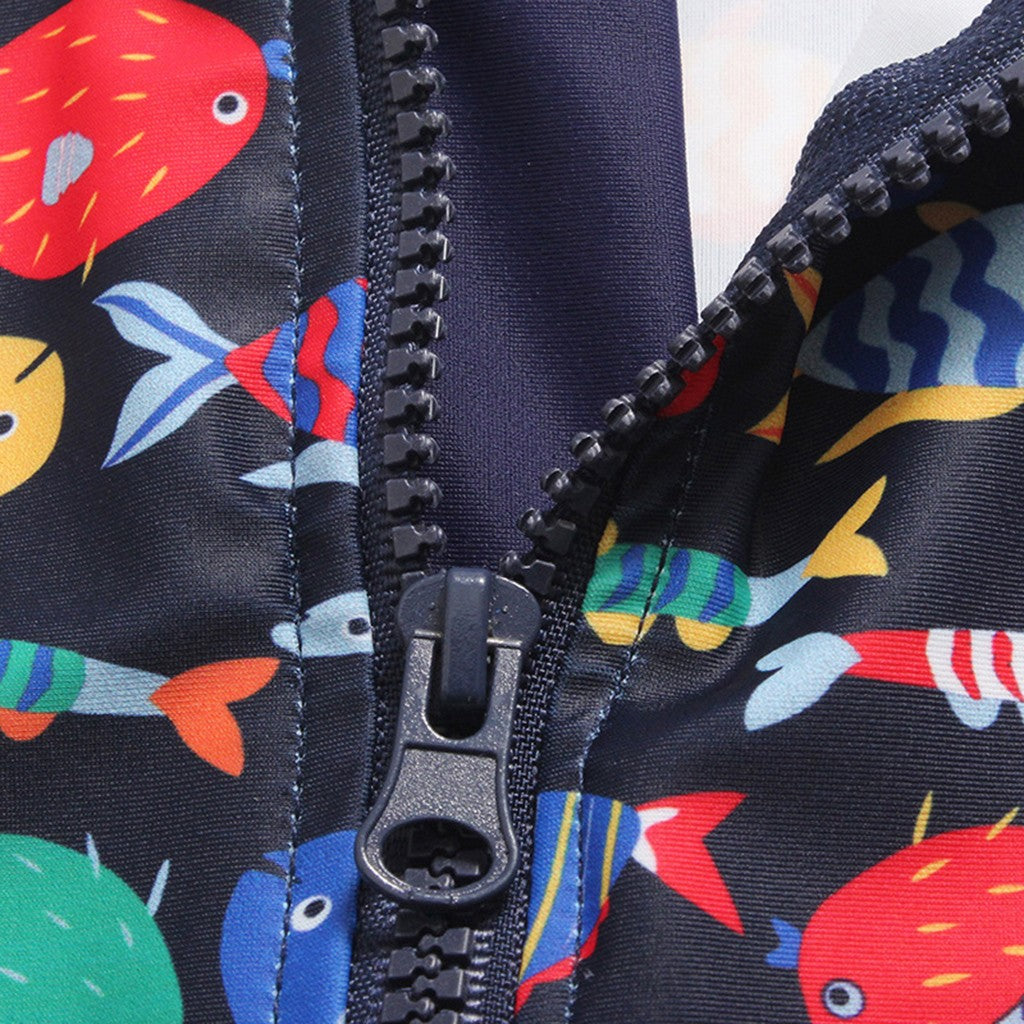 Children swimwear Kids Boys Girls Cartoon Fish