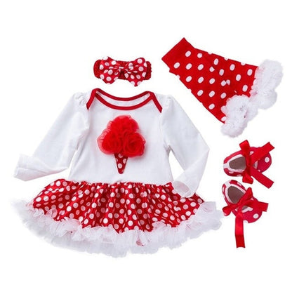 Christmas 4PCS Toddler Baby Girls Christmas