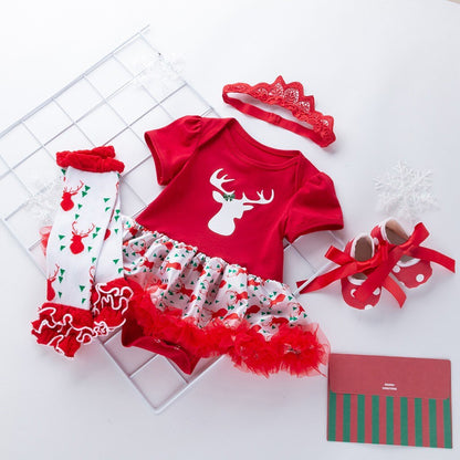 Christmas 4PCS Toddler Baby Girls Christmas