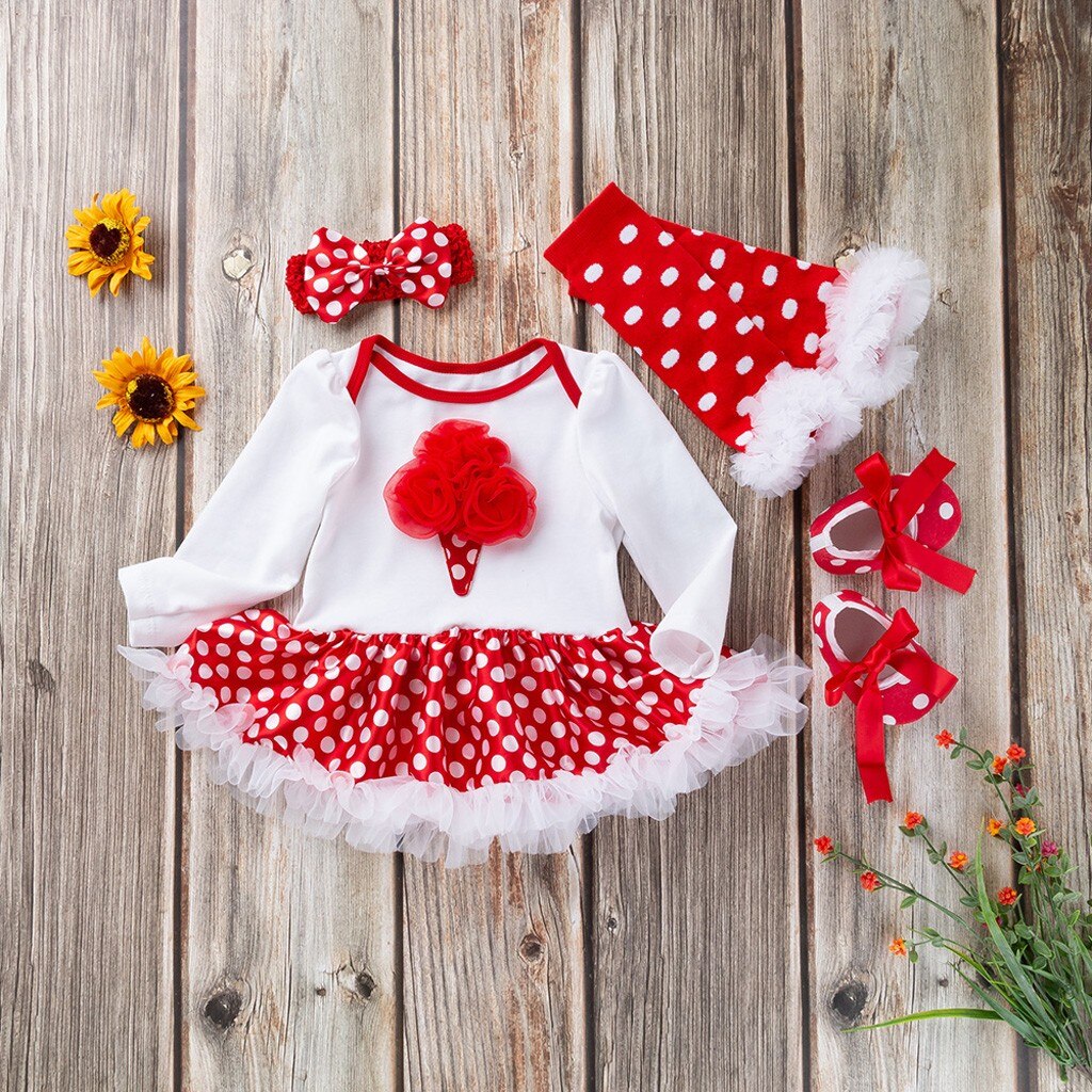 Christmas 4PCS Toddler Baby Girls Christmas