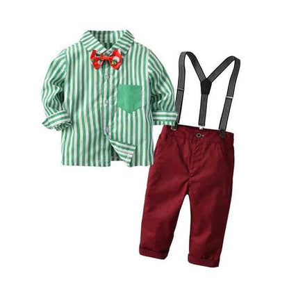 Christmas Baby Gentleman Suit Toddler Kid Baby