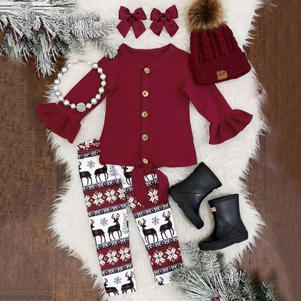 Christmas Outfit Toddler Girl Clothes Christmas