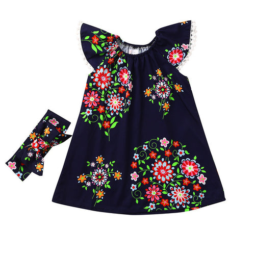 Cute Girl Baby Birthday Dress Summer Toddler Baby